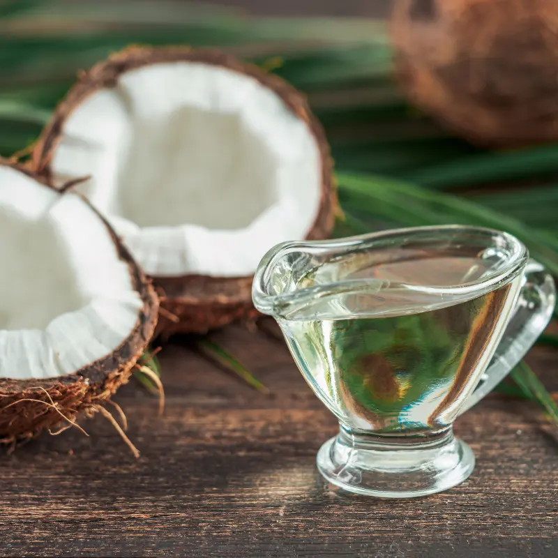 MCT oil with coconuts