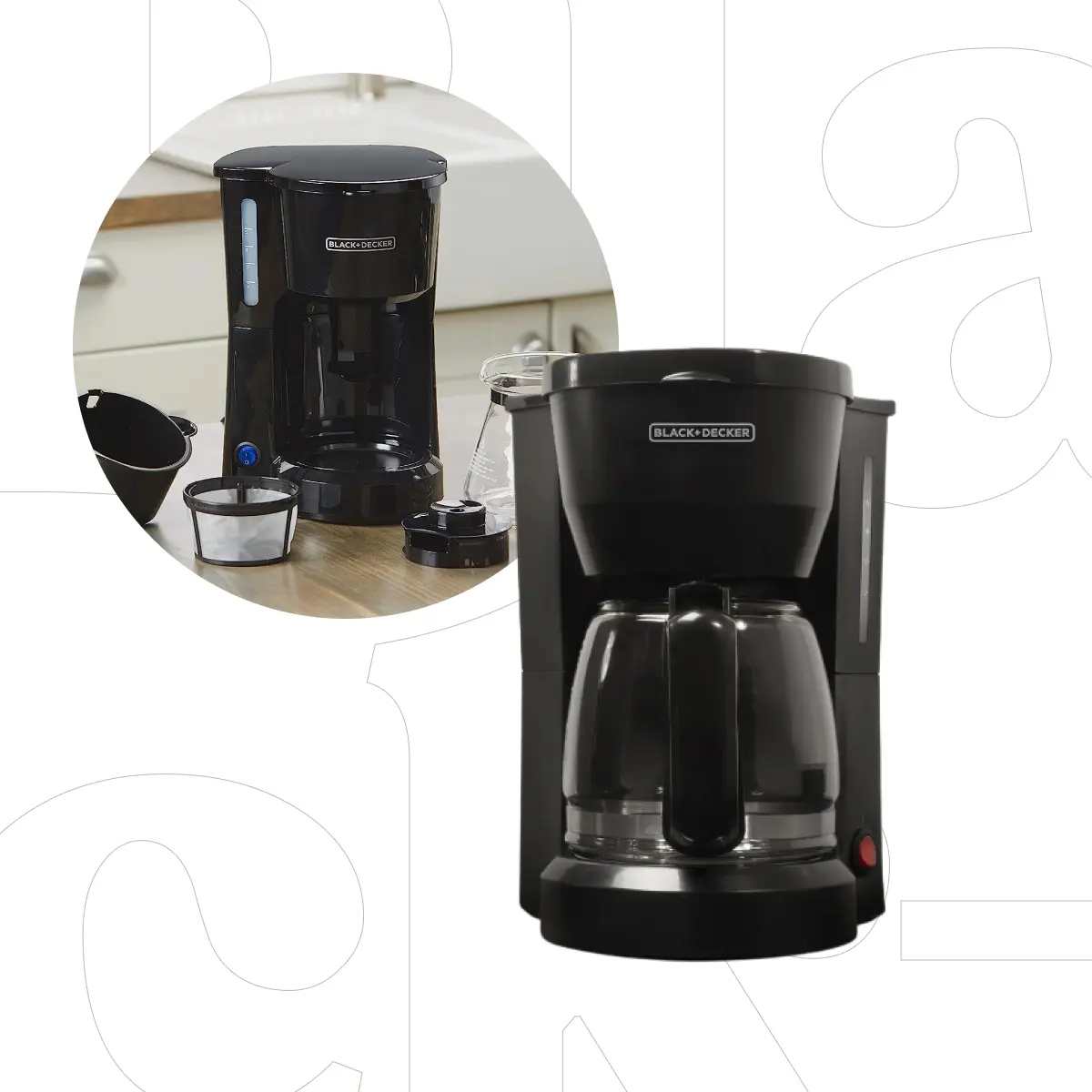 BLACK+DECKER 5-Cup Coffeemaker DCM600B