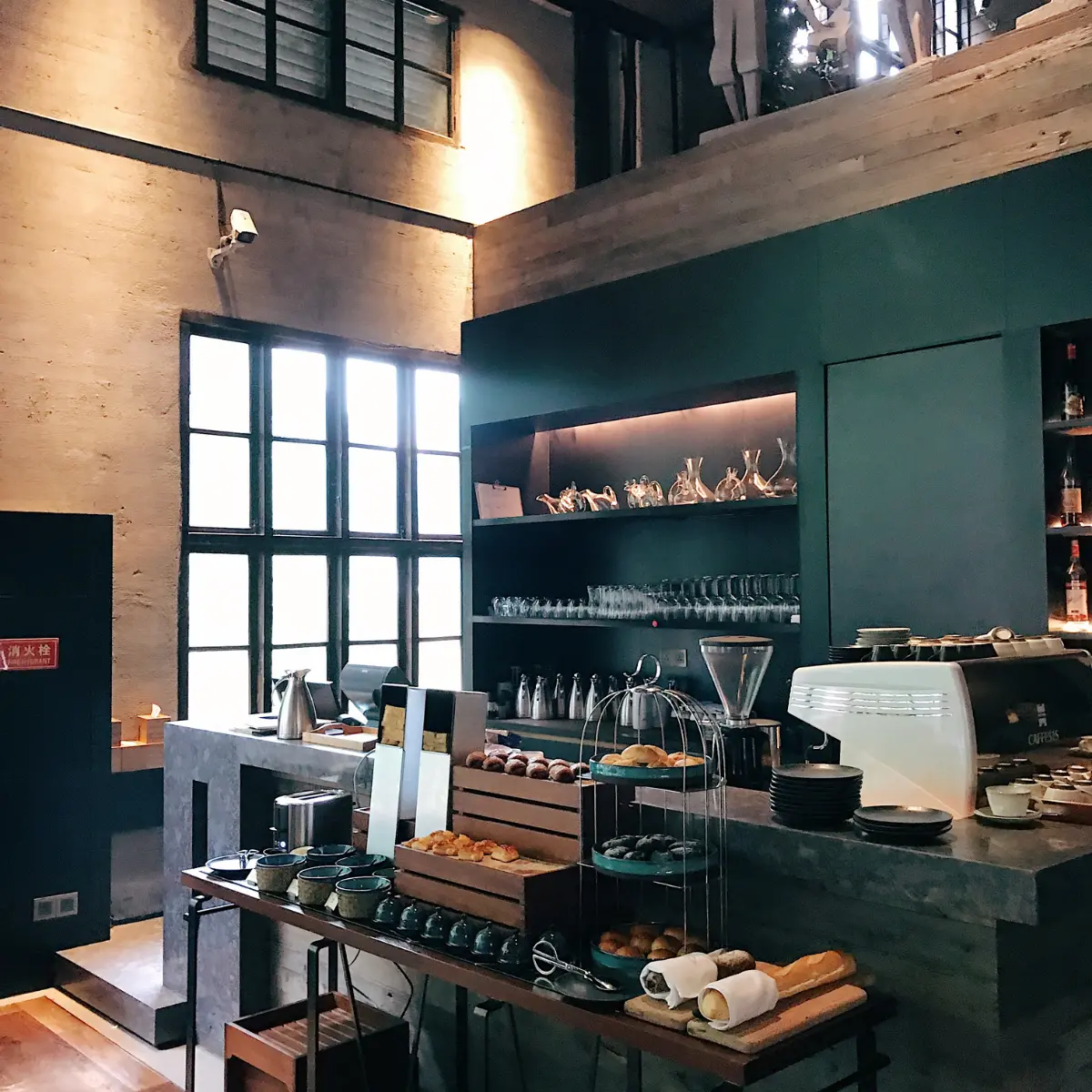 Coffee shop counter