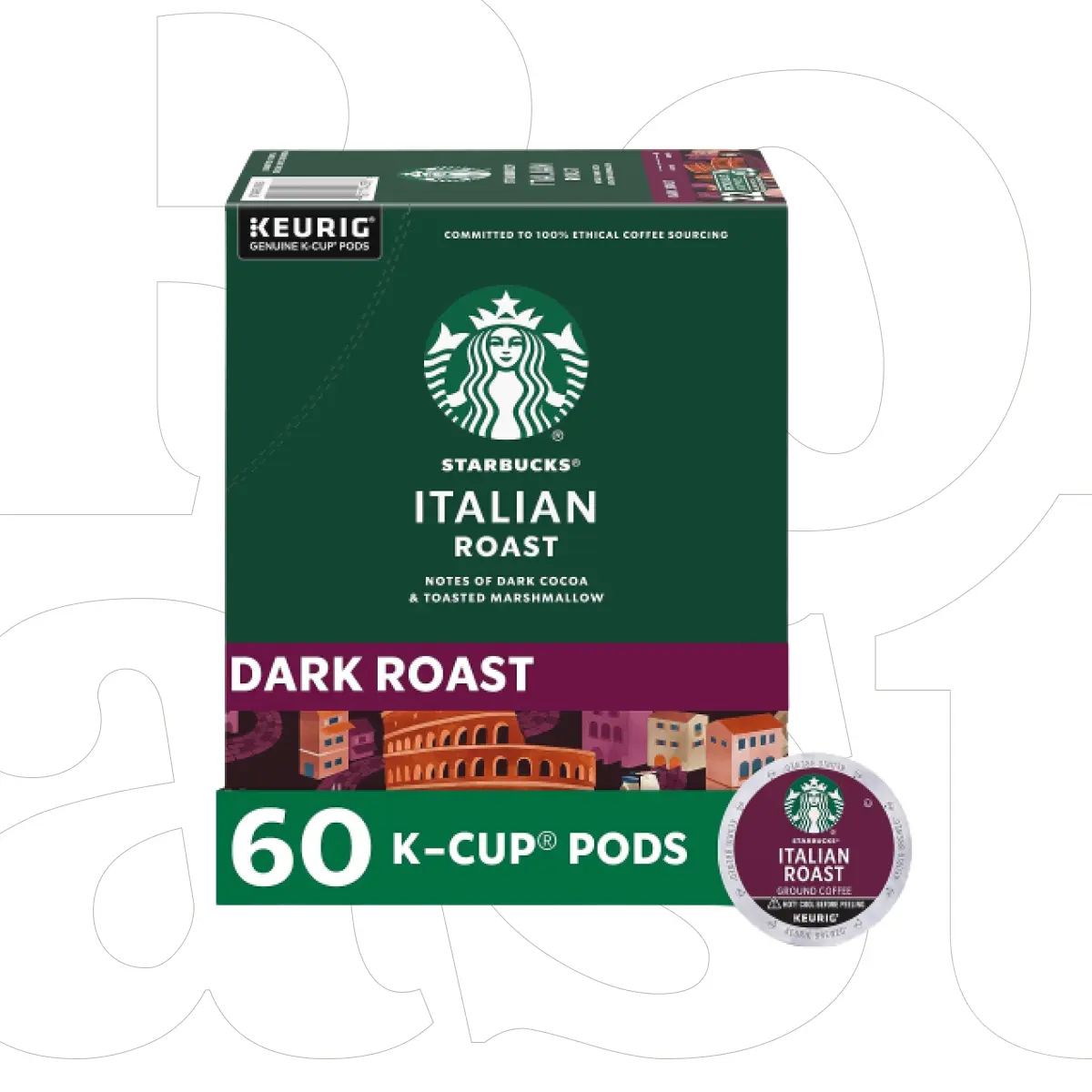Starbucks K-Cup Coffee Pods Italian Roast