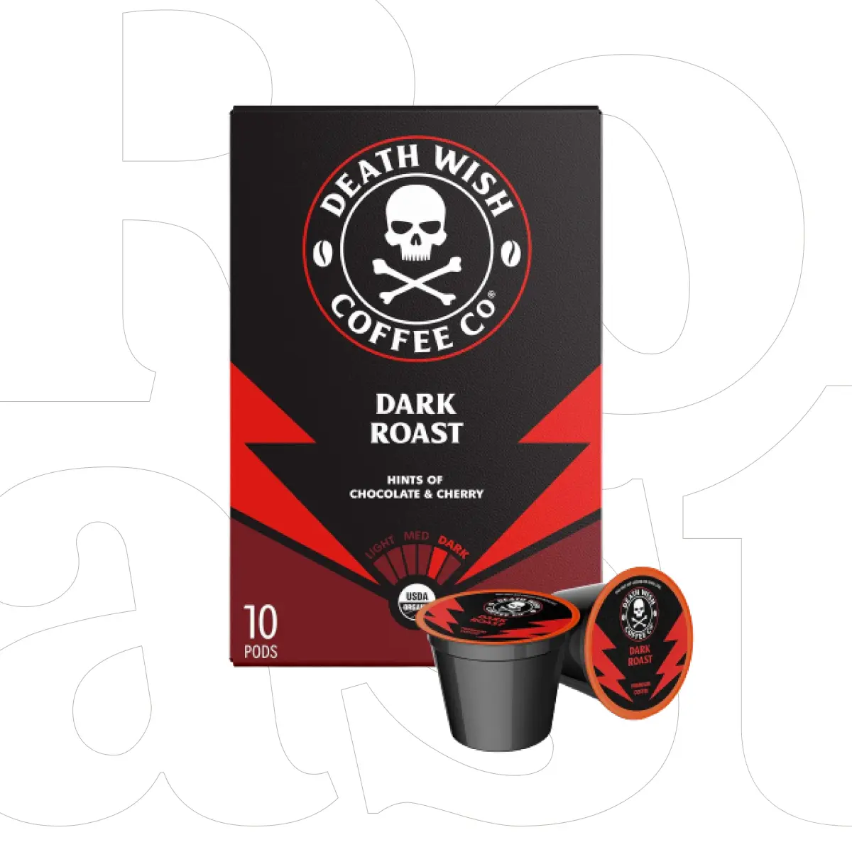 Death Wish Coffee Dark Roast Coffee Pods