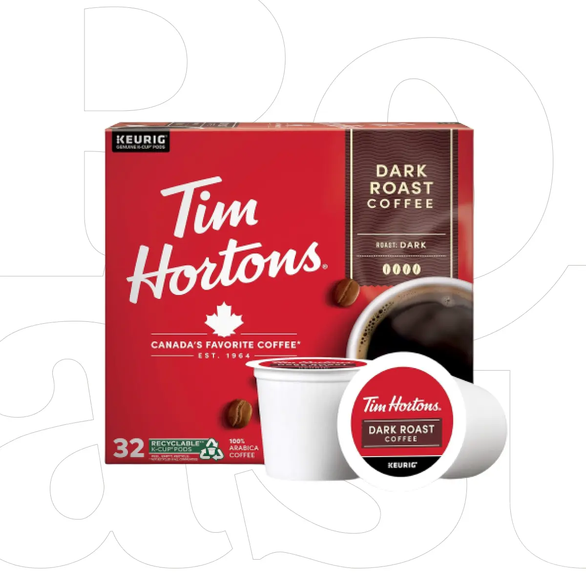 Tim Hortons Dark Roast Single-Serve K-Cup Pods