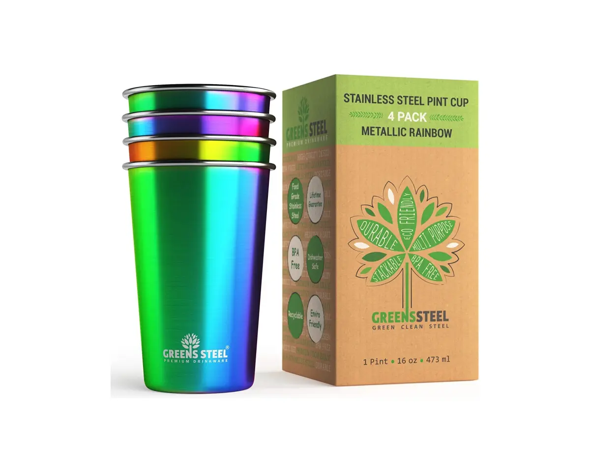 Greens Steel Stainless Steel Cups