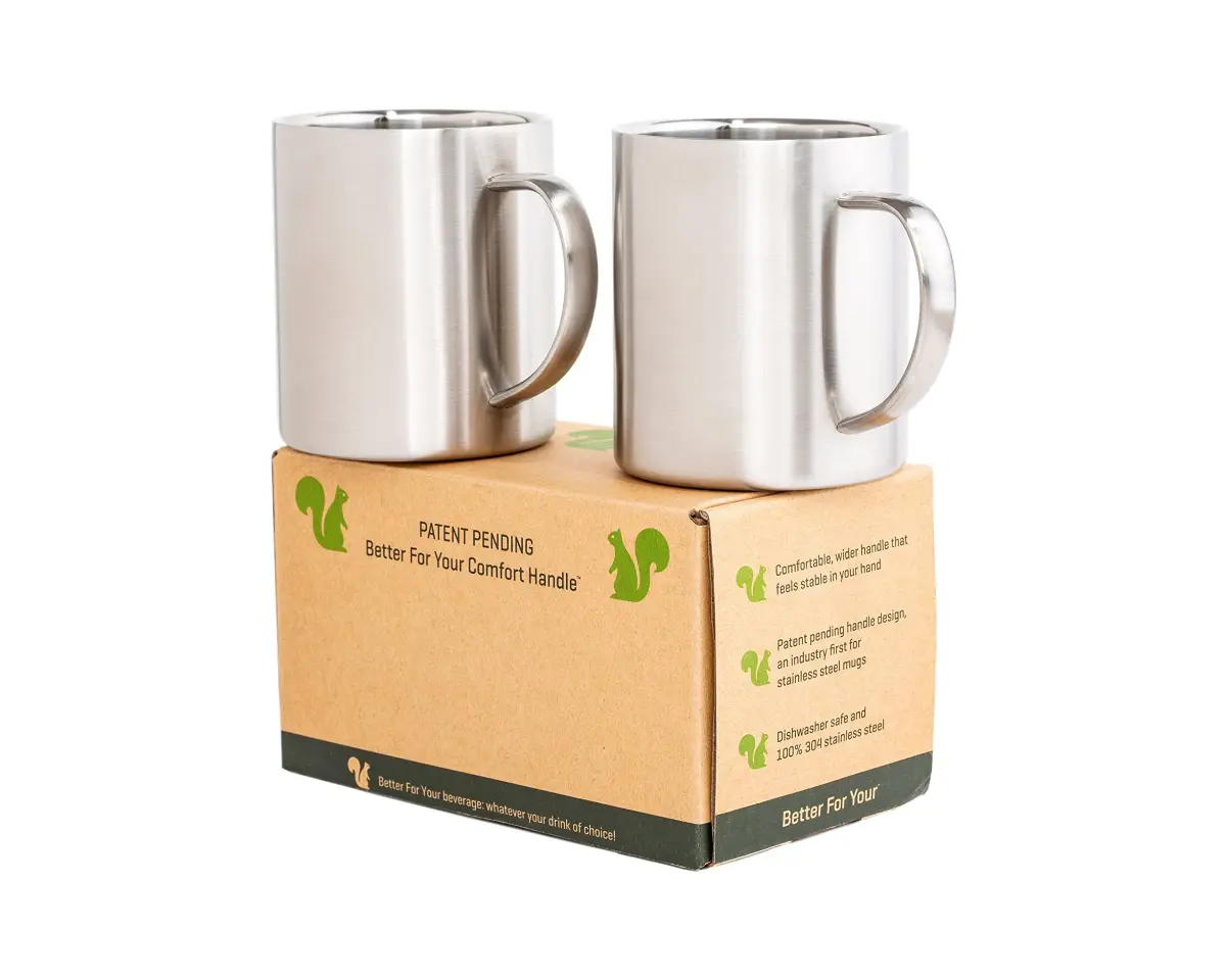 Stainless Steel Double Walled Mugs