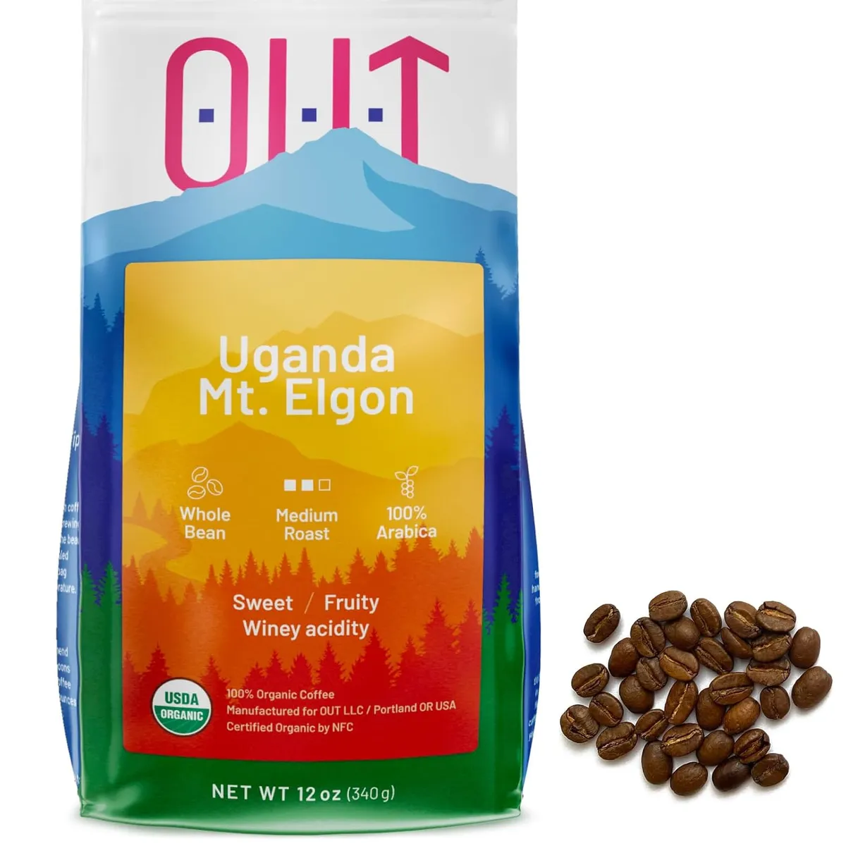 Uganda Coffee - Organic Low Acid Whole Bean Coffee