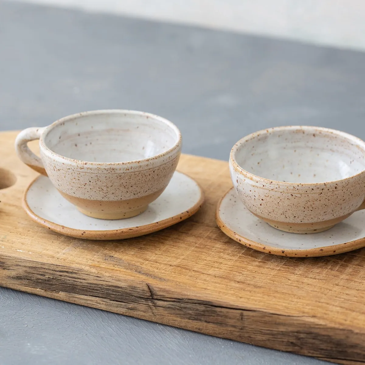 Espresso Cup - White and Blue 