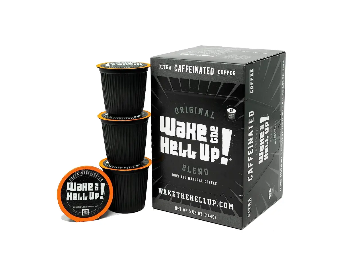 Wake The Hell Up! Dark Roast Single Serve Coffee Pods 