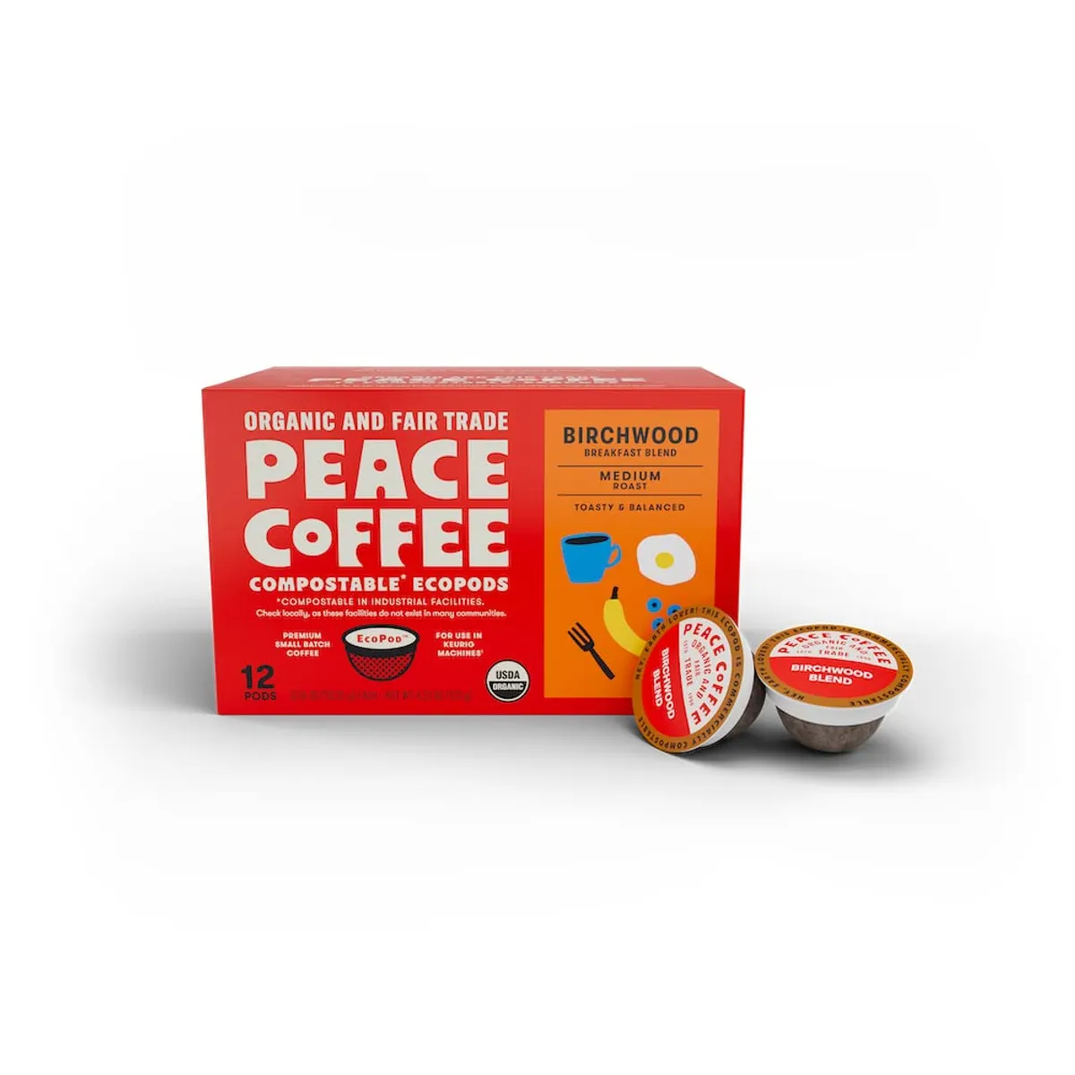 Peace Coffee Birchwood Coffee Pods