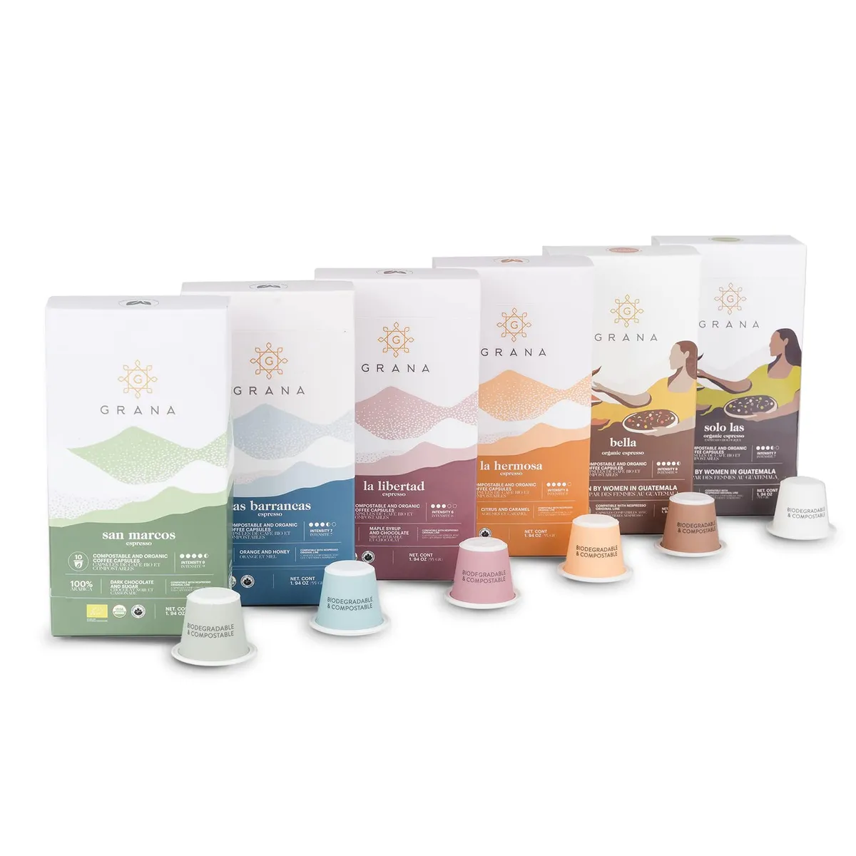 USDA Organic GRANA Espresso Capsules