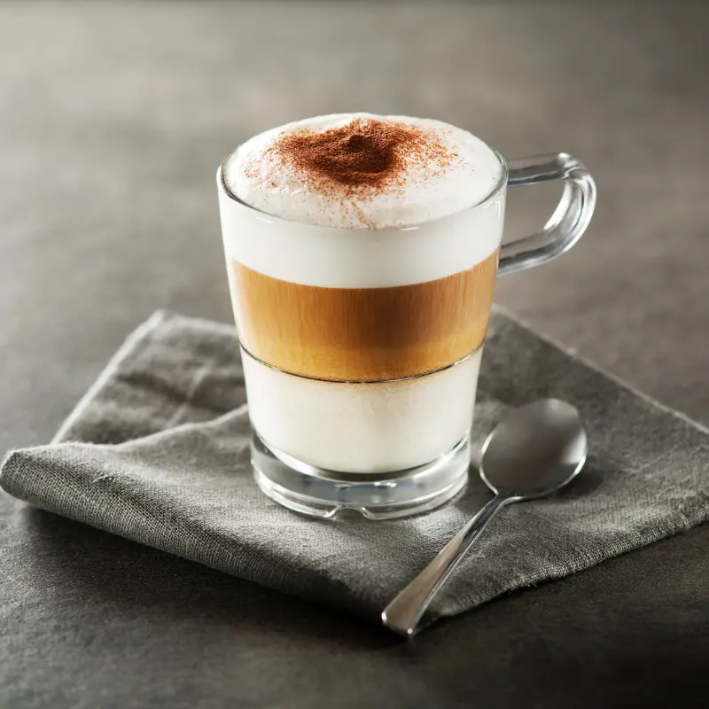 Butterscotch Coffee in a glass cup