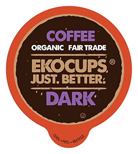 EKOCUPS Organic Dark Roast Coffee Pods