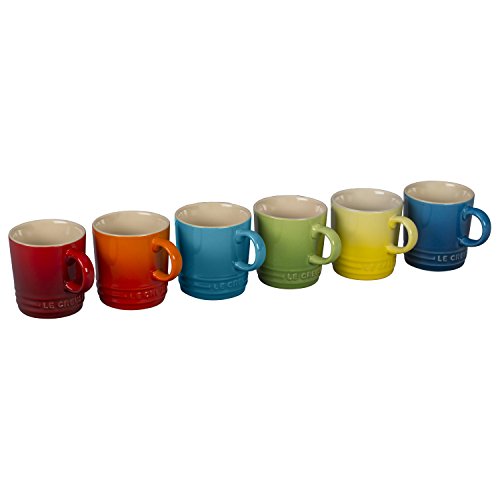 Le Creuset Stoneware Multicolor Espresso Mugs