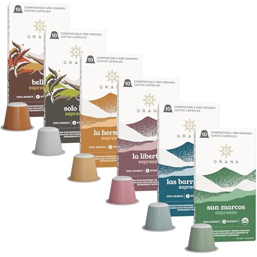 USDA Organic GRANA Espresso Capsules